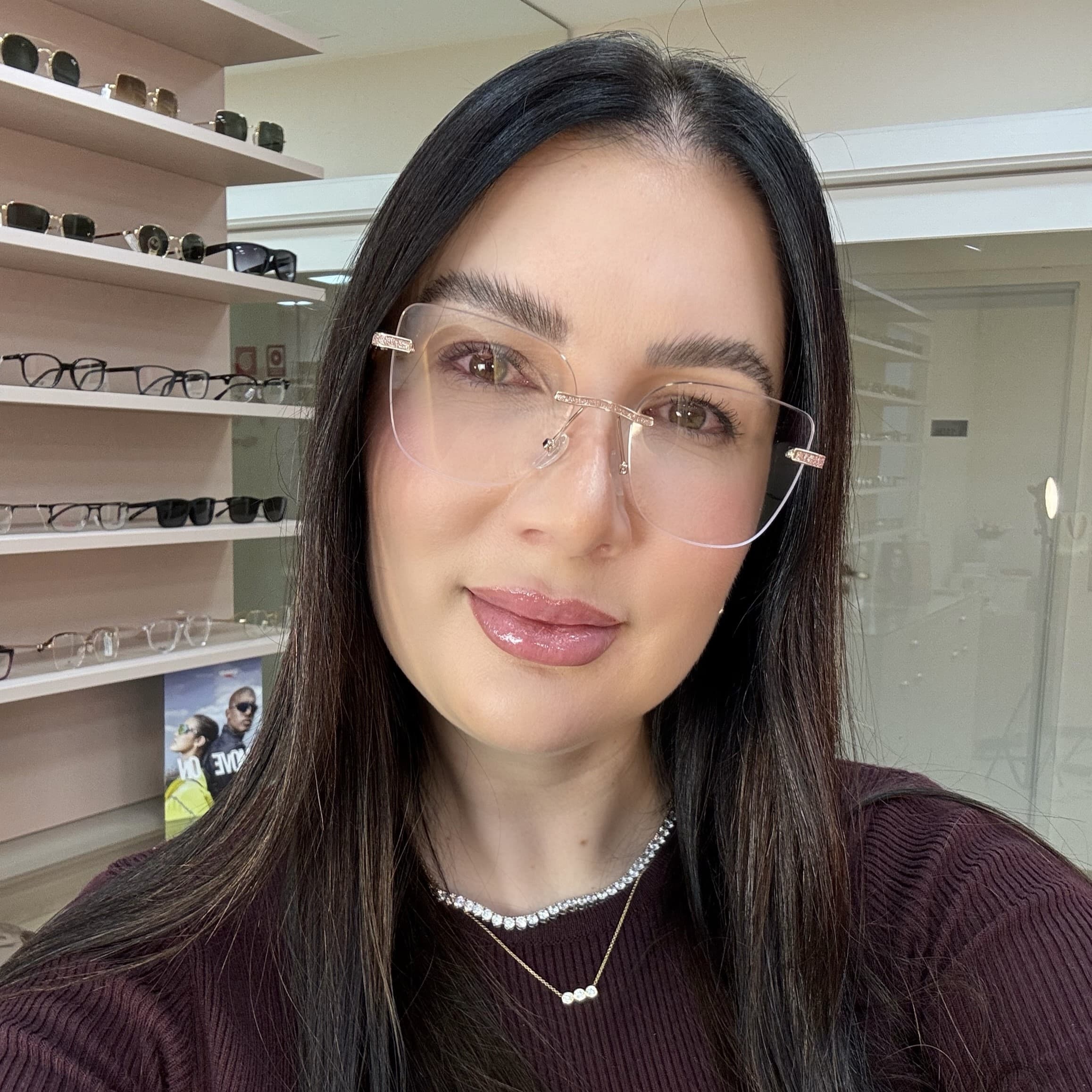 Óculos de Grau Feminino Kessy 478 Dourado Demi